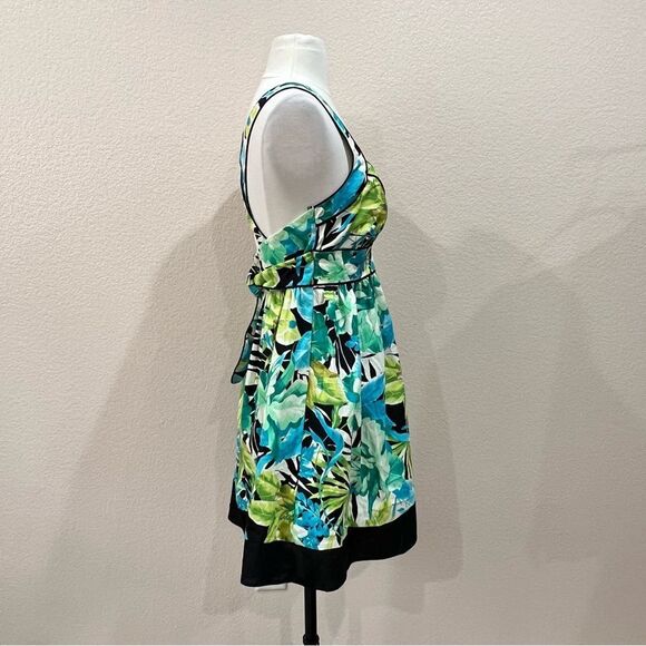 City Triangles Tropical Floral Empire Waist Mini Dress NWT Sz 9 - Picture 6 of 10